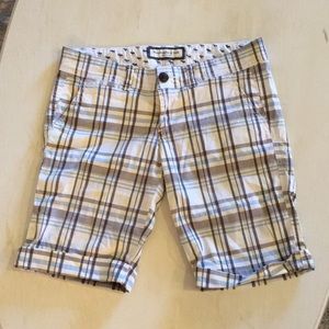 Abercrombie and Fitch golf plaid shorts